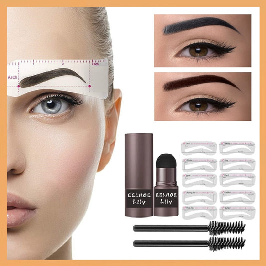 VIP 2023 Professional One Step Eyebrow Stamp Shaping Set Enhancer Waterproof Makeup Beauty Products For Women Eye Brow Templates